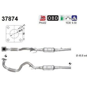 Katalysator Seat, Volkswagen As 37874