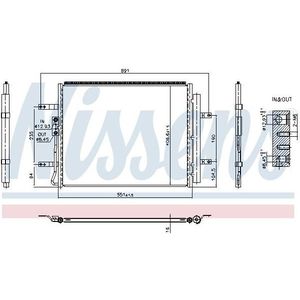 Condensor, Airconditioning ** Corrosiebescherming & Stikstofvulling ** Hyundai Nissens 940985