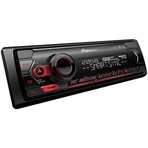 Pioneer MVH-420DAB Receiver 1DIN USB/BT/DAB+ Rood