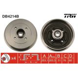 TRW - Remtrommel - Achteras - Voor Renault en Dacia - Diameter 234 mm - Met Ingebouwd Wiellager