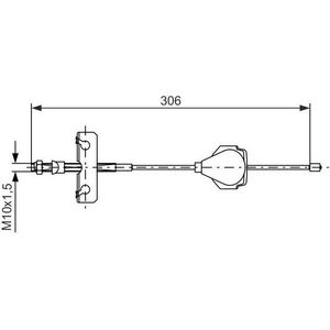 Handremkabel Ford Bosch Bc825