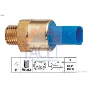 Temperatuurschakelaar, Radiateurventilator Bmw Facet 7.5694