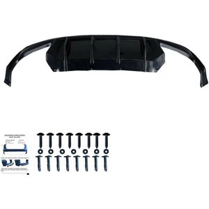 Oneway Achterbumperskirt (Diffuser) Passend Voor Skoda Octavia Iv Rs Hb/Kombi 2020- - Glanzend Zwart Skoda Oneway Ow Rv21013