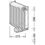 Intercooler, Inlaatluchtkoeler Porsche Denso Dit28022