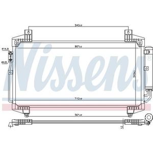 Condensor, Airconditioning Mitsubishi Nissens 940936
