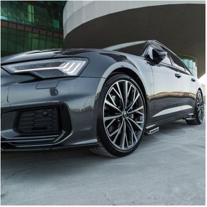 Oneway Set Sideskirts Passend Voor Audi A6 S-Line/S  (Sedan/Avant) 2018- - Glanzend Zwart Audi Oneway Ow Ss10029