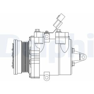 Compressor, Airconditioning Mitsubishi Delphi Cs20534