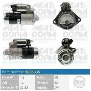 Startmotor / Starter Fiat, Lancia Meat & Doria 5035335