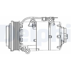 Compressor, Airconditioning Ford Delphi Cs20358