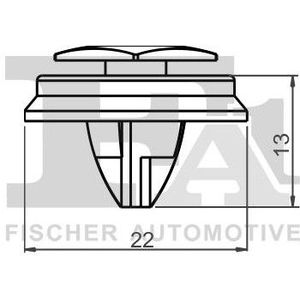 Clip, Sier- /Beschermingslijst Alfa Romeo, Fiat Fa1 -40043.