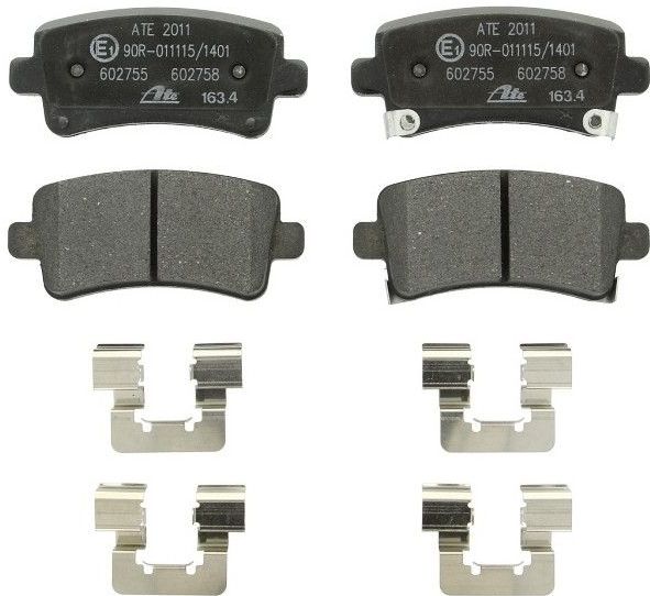 ATE - Remblokkenset - Achteras - Met Akoestische Slijtagewaarschuwing - Set Assen