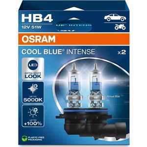 Osram - Cool Blue Intense - Halogeenlampen - Wit - 12V HB4 - 2 Stuks