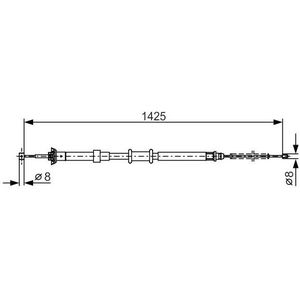 Handremkabel Fiat Bosch Bc1094