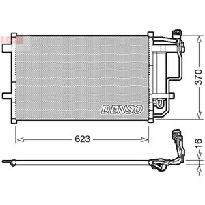 Condensor, Airconditioning Mazda Denso Dcn44007