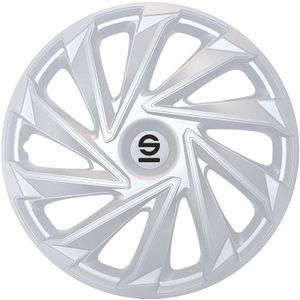 Sparco Wieldoppenset Varese 14-Inch Zilver