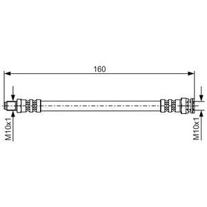 Remslang Alfa Romeo, Citroen, Fiat, Lancia, Peugeot Bosch Bh322