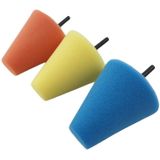 Weber Tools - Polijstkegel Set - Oranje - Blauw - Geel - Ø30mm t/m Ø75mm