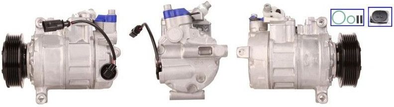 Volkswagen - Elstock 51-0739 - Compressor - Airconditioning - Met Pakkingen