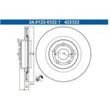 Toyota - Remschijf - Geventileerd - Buitendiameter 282 mm - Gecoat