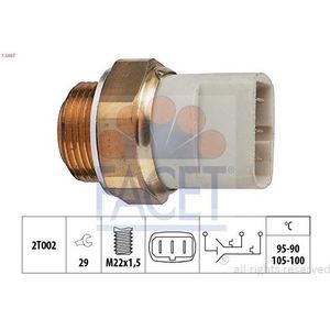 Temperatuurschakelaar, Radiateurventilator Mercedes-Benz Facet 7.5697