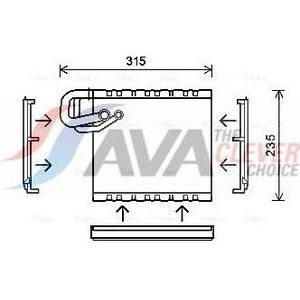 Verdamper, Airconditioning Mercedes-Benz, Volkswagen Ava Msv550