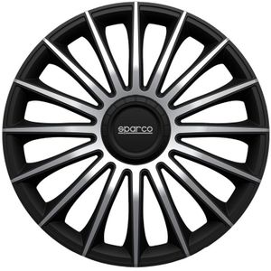 Sparco Wieldoppenset Treviso 13-Inch Zwart/Zilver