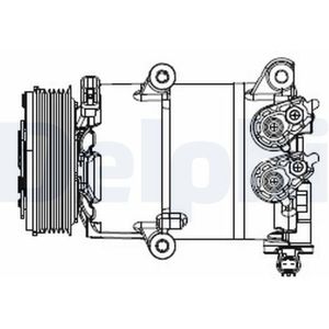 Compressor, Airconditioning Ford Delphi Cs20553