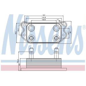 Oliekoeler, Motorolie Volvo Nissens 90676