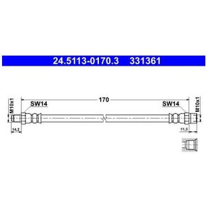 Remslang Volkswagen Ate 24.5113-0170.3