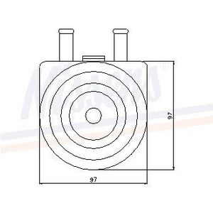 Oliekoeler, Motorolie Citroen, Fiat, Lancia, Peugeot, Suzuki Nissens 90603