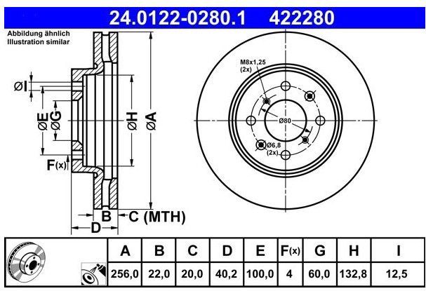 Suzuki - Remschijf - Geventileerd - Buitendiameter 256 mm - Gecoat
