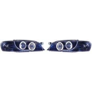 Set Koplampen Passend Voor Subaru Impreza 1997-2000 - Zwart - Incl. Angel-Eyes Subaru Autostyle Dl Sbk04j