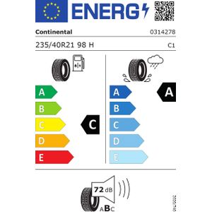 235/40 Hr21 Tl 98h Co Eco Contact 7 SSeal