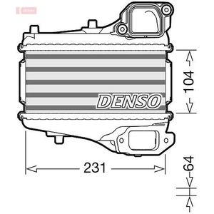 Intercooler, Inlaatluchtkoeler Honda Denso Dit40001