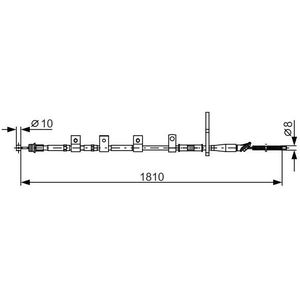 Handremkabel Suzuki Bosch Bc1240