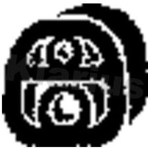 Uitlaatrubber Citroen, Peugeot, Renault Klarius 420403