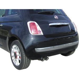 Inoxcar Uitlaat Passend Voor Fiat 500 1.4 16v (100pk) 2007- 2x70mm Racing Fiat Inoxcar Ix Ficq0270
