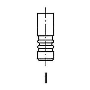 FRECCIA - Uitlaatklep - MERCEDES-BENZ,OPEL,RENAULT - Lengte 104 mm - Klepsteeldiameter 6 mm