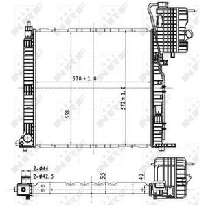 Radiateur Mercedes-Benz Nrf 53176
