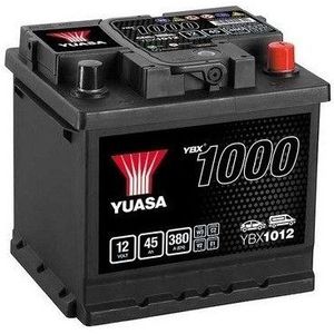 Yuasa Accu Ybx1012 45 Ah Alfa Romeo, Bmw, Citroen, Dacia, Fiat, Hyundai, Kia, Lancia, Mazda, Mg, Peugeot, Renault, Seat, Skoda, Smart, Subaru, Toyota, Volkswagen Yuasa Ybx1012