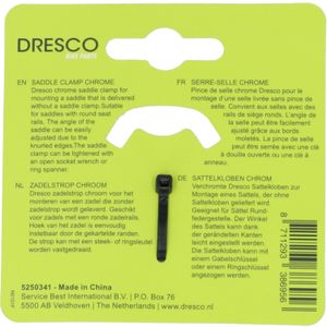 Dresco Zadelstrop Chroom