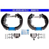 Dacia - Remschoenset - Met Wielremcilinder - 19 mm Zuigerdiameter - 228 mm Remtrommeldiameter