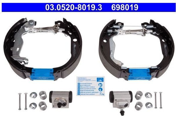 Dacia - Remschoenset - Met Wielremcilinder - 19 mm Zuigerdiameter - 228 mm Remtrommeldiameter
