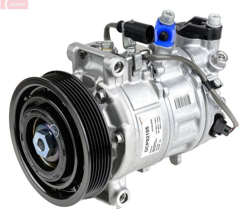 Denso - DCP02105 - Compressor - Voor Audi - 6 Groeven - Riemschijf-Ø 125 mm