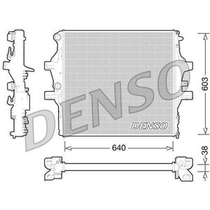 Iveco - Denso Drm12009 - Radiateur - Aluminium - Netlengte 640 mm - Netbreedte 440 mm
