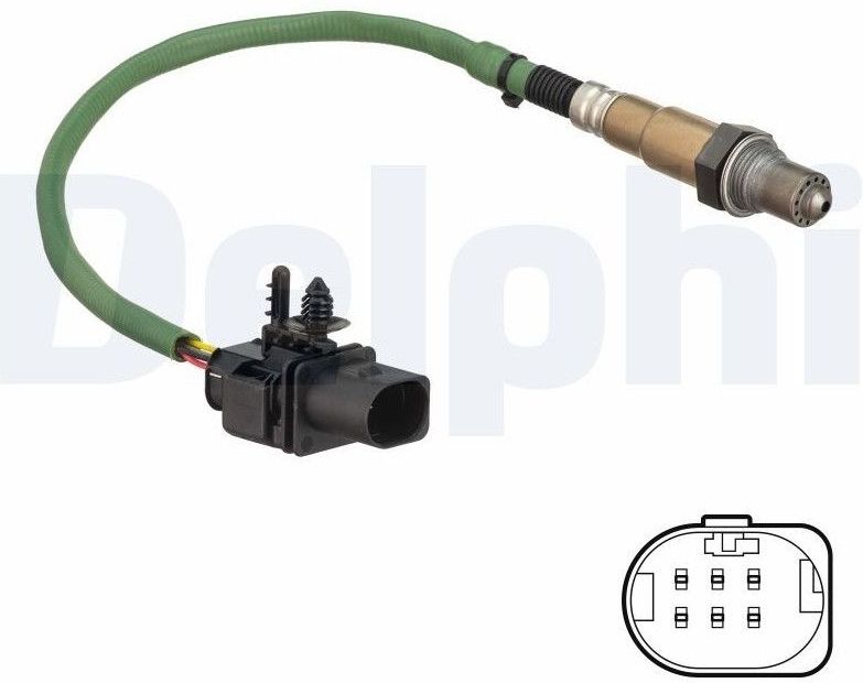 Delphi - Es21269-12b1 - Lambdasonde - Alfa Romeo - Fiat - Breedband-lambdasonde - Verwarmd - Kabellengte 330 mm