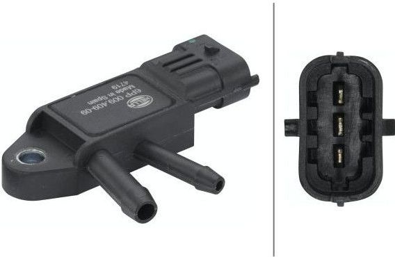 HELLA - Sensor - Uitlaatgasdruk - Voor Roetfilter - Geschroefd - Aantal Contacten 3