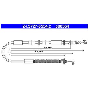 Handremkabel Fiat Ate 24.3727-0554.2
