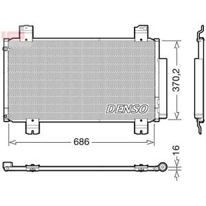 Condensor, Airconditioning Honda Denso Dcn40033