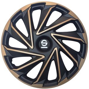 Sparco Wieldoppenset Varese 14-Inch Goud/Zwart